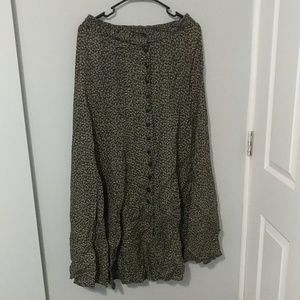 Express M maxi skirt with buttons